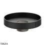 Gessi Pelle Tresse Раковина круглая накладная, без перелива 78601-440, Nero/ Black Metal Br. PVD