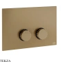 Gessi Incastri Клавиша смыва для инсталляции SANIT, Villeroy&Boch 75619-791, бронза Deep