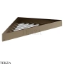 Gessi Rettangolo Угловая решетка-полка в душевую зону 20861-761, Coffee Bronze Brushed PVD
