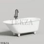 SALINI ORNELLA Oval Ванна встраиваемая овальная из литого камня S-Stone 102322M, белый матовый