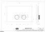 Gessi INGRANAGGIO Клавиша смыва для инсталляции Geberit Sigma 8 и Sigma 12, 54635-791, бронза Deep
