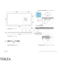 Flaminia CM3 Stone поддон душевой керамический 70×140×3 см, слоновая кость Avorio матовый
