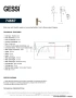 Gessi Perle Смеситель для биде с донным клапаном 74667-845, бронза Dark Brush