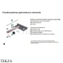 TECE TECEdrainline Канал дренажный для пристенного монтажа, 1500 мм 601501, нерж. сталь глянец