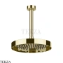 Gessi Incastri Верхняя лейка D25 с потолочным кронштейном 63050-710, шампань глянец