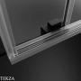 Radaway Idea 8 DWD Душевая дверь 47 см, 10380470-54-01, черный матовый