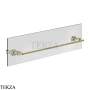 Gessi INCISO accessories Полотенцедержатель для крепления на стекло, 60 см 58617-720, Nickel PVD