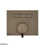 Gessi HI-FI Однорычажный смеситель, на 3 поток, внешняя часть 63081-761, Coffee Bronze Brushed PVD