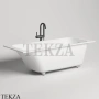 SALINI ORLANDA KIT Ванна встраиваемая S-Sense, щелевой слив 102115G, белый глянцевый
