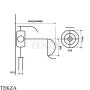 Gessi Pelle Laccetto Смеситель-рычаг управления, внешняя часть, 78409-447, Red Cherry/Coffee Bronze Br. PVD