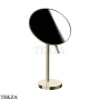 Gessi Pelle Tresse Зеркало косметическое поворотное х2, без подсветки 74573-720, Nickel PVD
