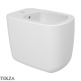 Flaminia MONO биде напольное приставное 35×52×42 см, белый глянец