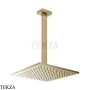 Gessi Rettangolo shower Верхний душ с потолочным кронштейном под размер 15199-727, Brushed Brass PVD