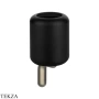 Gessi Goccia Стакан настенный, черная керамика 38008-149, Finox Brushed Nickel