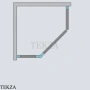 Radaway Essenza Pro PTJ Душевая дверь 63,8 см, правая, 10100000-91-01R, брашированный никель
