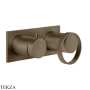Gessi ANELLO Смеситель для душа с переключателем 2 потока 63379-761, Coffee Bronze Br. PVD