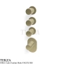 FIMA Carlo Frattini Slide Термостат для душа, 3 потока, внешняя часть F5823X3HS, шампань Brushed