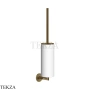 Gessi ANELLO Туалетный ершик настенный, композит белый 63719-791, Deep Bronze Br. PVD