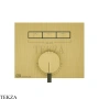 Gessi HI-FI Однорычажный смеситель, на 3 поток, внешняя часть 63081-716, Gold Br. PVD