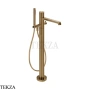 Gessi Ludovica Смеситель для ванны напольный crystals, с гарнитуром 76328-791, бронза Deep