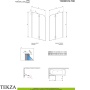 Radaway Torrenta PND Шторка на ванну двустворчатая 120 см, левая L, 12011203-101L, хром глянец