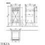 Villeroy & Boch Hommage Тумба напольная, петли слева 89641001, орех