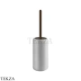 Gessi Goccia Ершик напольный, белая керамика 38043-845, Dark Bronze