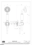Gessi VENTI20 Душевой комплект с душевой лейкой, шланг, вывод 65123-791, Deep Bronze Br. PVD