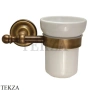 Migliore Mirella Стакан настенный, керамика 27671, держатель 28151 бронза classic
