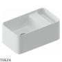 ArtCeram Brooklyn раковина подвесная и накладная The.Saniglaze с боковым сухим отсеком BNL004 01 34, белый глянец