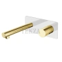 Boheme Stick Смеситель для раковины из стены, комплект Stick 125-WG White DIAMOND Gold