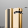 Radaway Nes PND I Шторка на ванну двустворчатая 120 см, правая R, 10010120-09-01R, золото глянец