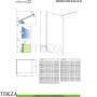 Radaway Essenza Pro 8 Walk-in Душевое ограждение Walk-in неподвижное 85 см, 1012085-54-01, черный матовый