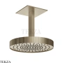 Gessi Incastri Верхняя лейка D30 с потолочным кронштейном 75172-149, нерж. сталь Brush / никель Brushed