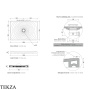 Flaminia Water Drop душевой поддон 100×70×5,5 см, белый глянец