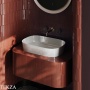 ArtCeram Ghost раковина накладная прямоугольная GHL002 01 00, белый глянец
