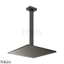 Gessi Rettangolo shower Верхний душ с потолочным кронштейном под размер 15199-707, Black Metal Brushed PVD