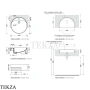 Flaminia Twin Set 52 раковина полувстраиваемая 52,5×52,5 см, белый глянец