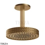 Gessi Pelle Tresse Верхняя лейка с потолочным кронштейном D30,5 см, 78150-726, Warm Bronze Br. PVD