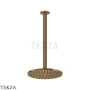 Gessi Goccia Верхний душ с потолочным кронштейном под размер 33664-791, Deep Bronze Br. PVD