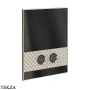 Gessi Pelle Tresse Клавиша смыва для инсталляции Geberit omega 12, 78915-433, Crème/ Nickel PVD