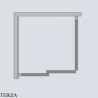 Radaway Idea KDJ Душевая дверь 140 см, левая, 387044-91-01L, брашированный никель