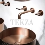 Gessi INCISO Смеситель для раковины средний, без гарнитура 58014-707, Black Metal brushed