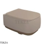 Flaminia Flag унитаз подвесной GoClean чаша без ободка FG118GSAF, бежевый Argilla / коричневый Fango Stripes матовый