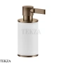 Gessi INCISO accessories Дозатор настольный для жидкого мыла, белый 58537-761, Coffee Bronze Br. PVD
