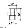 Keuco Elegance Стакан подвесной с держателем, хрусталь 11650019000, хром глянец