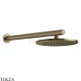 Gessi 316 SHOWER Верхняя душевая лейка с креплением 54149-791, Deep Bronze Brushed PVD