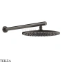 Gessi 316 SHOWER Верхняя душевая лейка D30 с креплением 54145-707, Black Metal Brushed PVD