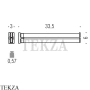 Colombo Look Полотенцедержатель поворотный B1612.CR, хром глянец