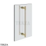 Gessi Pelle Tresse Полотенцедержатель для крепления на стекло, 60 см 78733-435, Crème/ Brass Br. PVD
